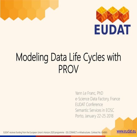 Modeling Data Life Cycles with PROV
