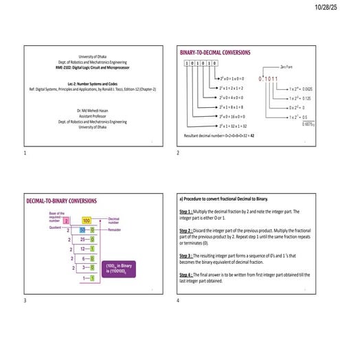number system and its conversion ppt sildeshare | PPTX