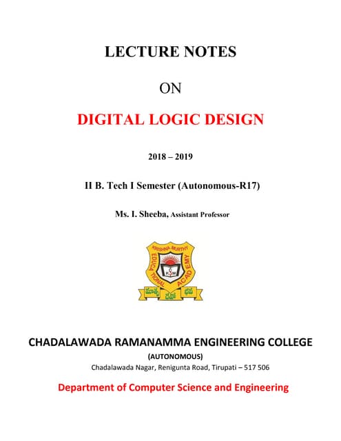 Dld lecture notes