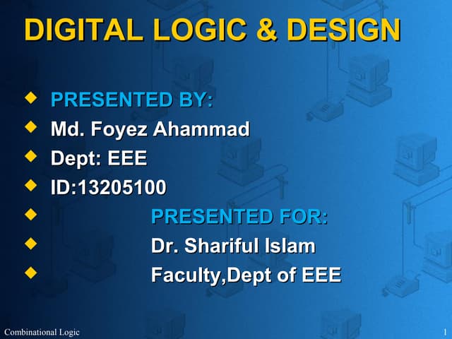 Digital Logic & Design (DLD) presentation