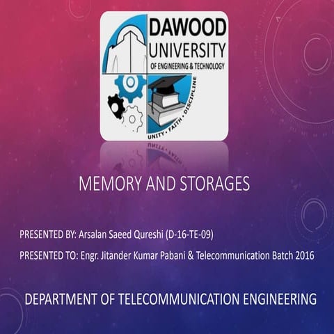 Memory And Storages