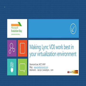Making Lync VDI work best in your virtualization environment