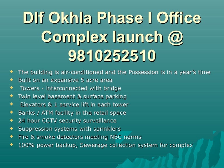 Dlf okhla phase i office complex launch 1