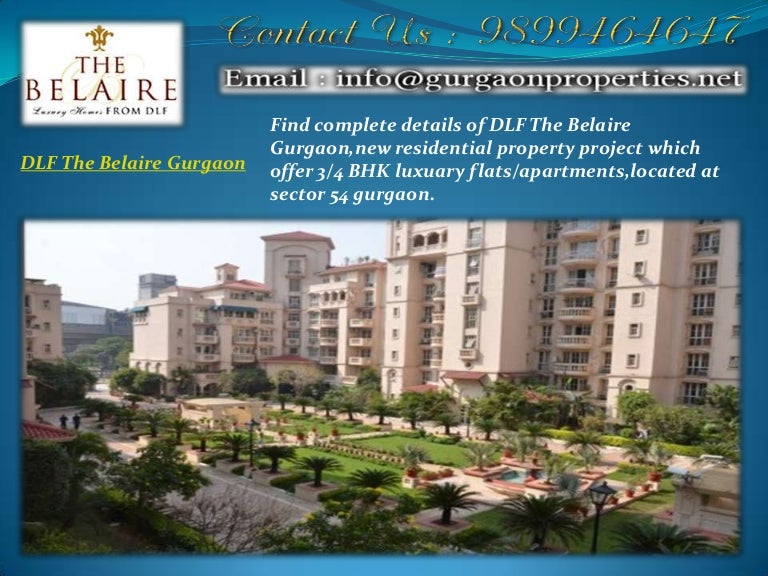 Dlf the belaire gurgaon