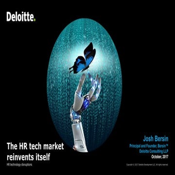 The HR Technology Market:  Trends and Disruptions for 2018