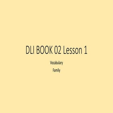 Dli book 02 lesson 1.vocab