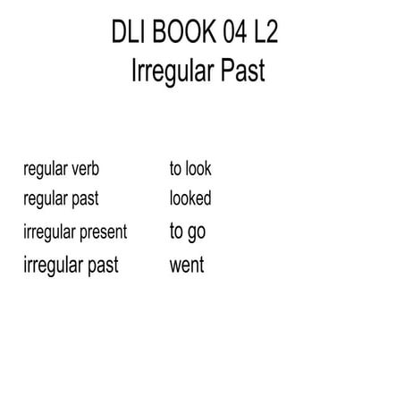 DLI BOOK  04 lesson 2 grammar
