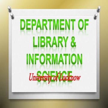 Department of Library and Information Science