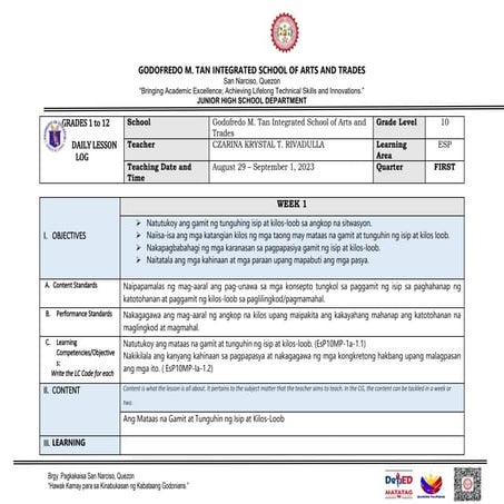 DLL-ESP 10 WEEK 1.docx