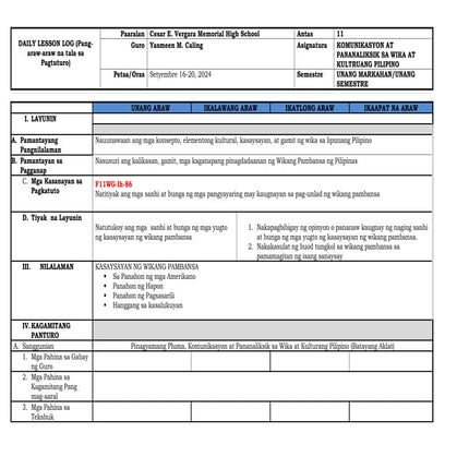 DLL-Ikapito Linggo-Kasaysayan ng Wikang Pambansa.docx