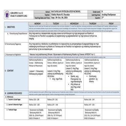 DLL Araling Panlipunan  8 Q2 week 1 2024.docx