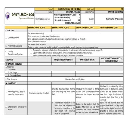 Daily LessonLog ELS QUARTER 1 WEEK 1.docx
