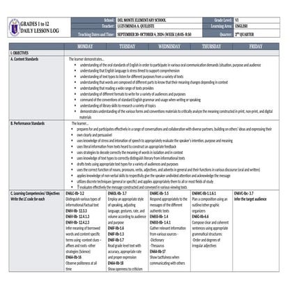 English 6_Lesson 2_Week 2 lesson exemplar | PDF