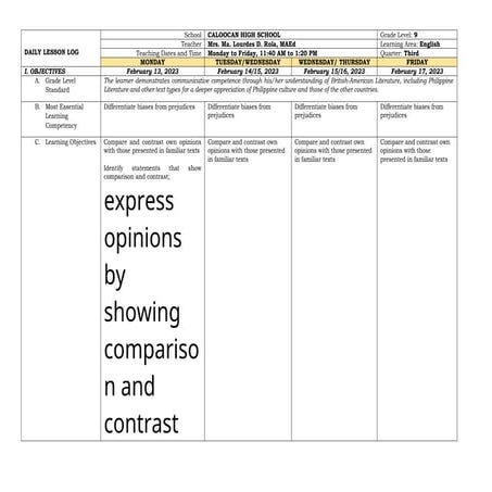 Daily LessonLog for English Students .docx