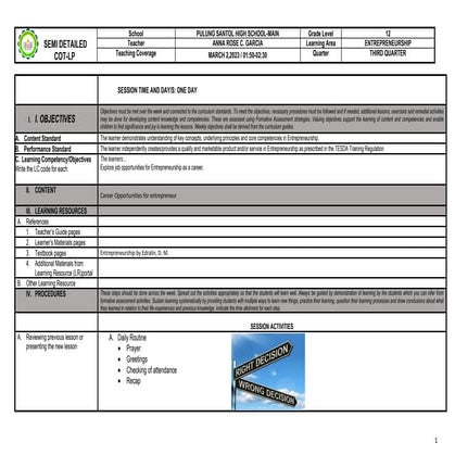 DLL for COT Entrepreneurship March 02,2023.pdf