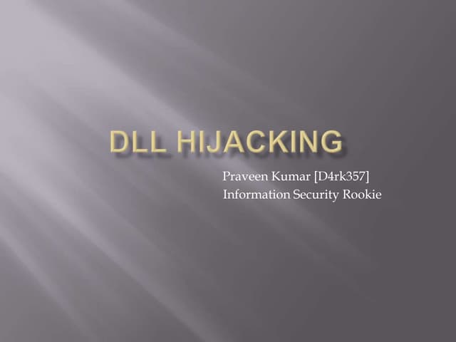 Dll hijacking