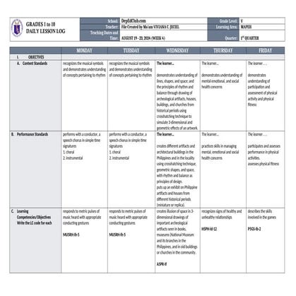 Grade 4 DLL MAPEH 4 Q1 Week 7.docx
