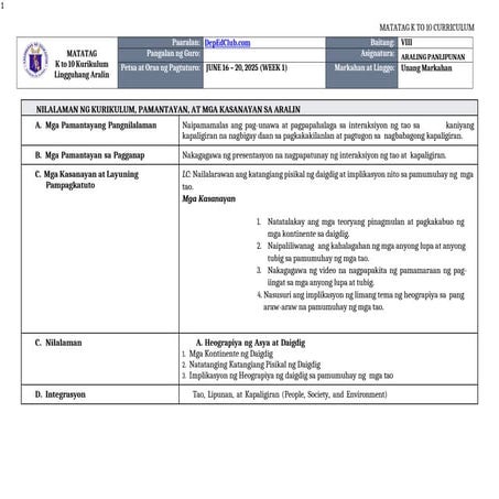 DLL MATATAG _ARALING PANLIPUNAN 8 Q1 W1.docx