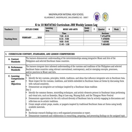 DLL MATATAG WEEK 1 Music&Arts Quarter4.docx