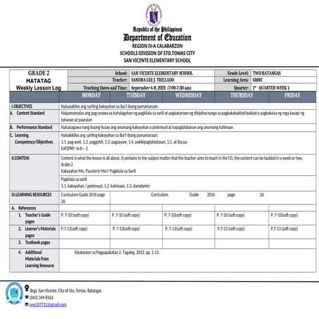GMRC 2 Quarter 2 Week 1 Matatag Curriculum | PPTX