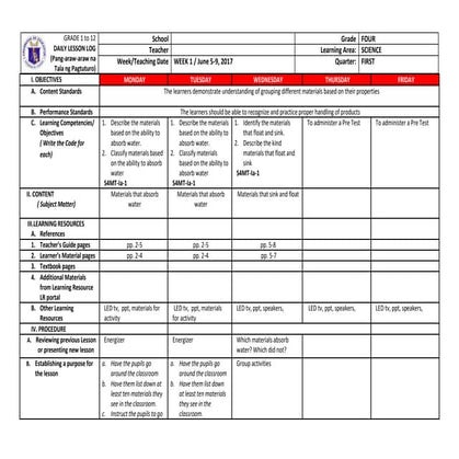 DLL SCIENCE QUARTER 1 WEEK 1-10.docx