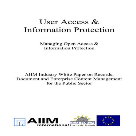 [EN] User Access & Information Protection | DLM Forum Industry Whitepaper 04 ...