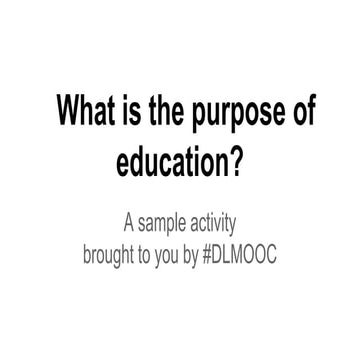 DLMOOC - Put it into Practice - Wk 1