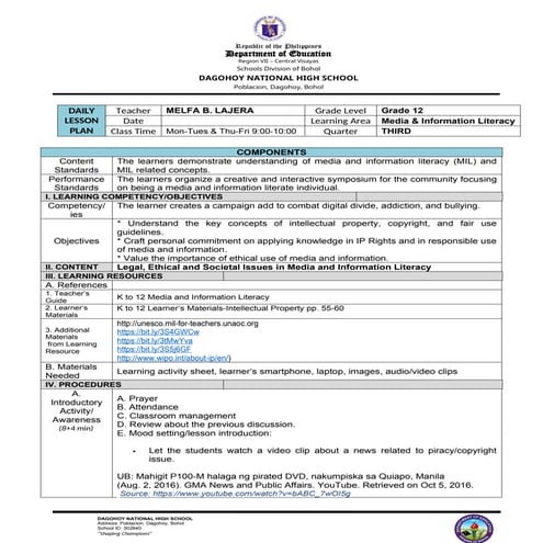 DLP-Lesson-Demo-MELFA LAJERAQ1_2024.docx