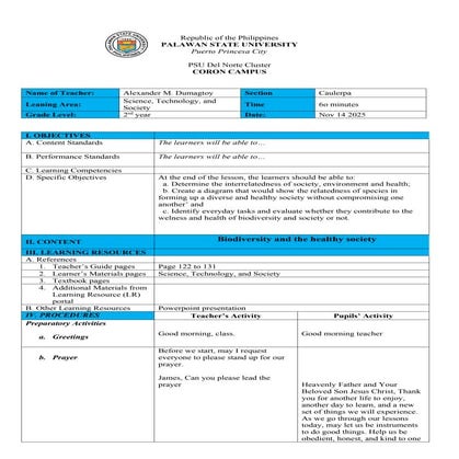 DLP biodiversity and society on science technology and society