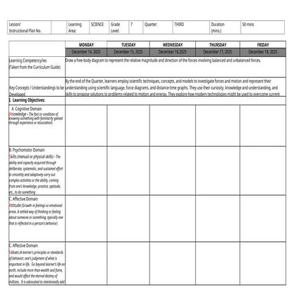 DLP_TEMPLATE.docx a daily lesson log for teachers | DOCX