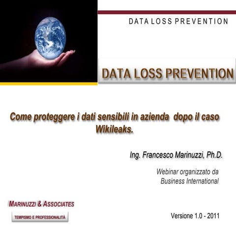 Anteprima del webinar Data Loss Prevention
