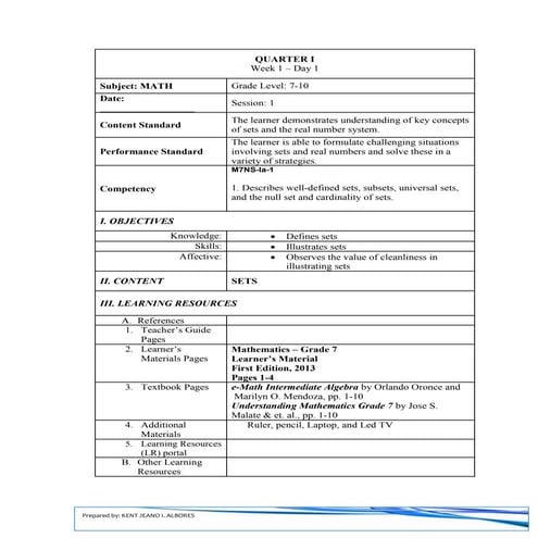 Daily Lessong Plan week one day one.docx