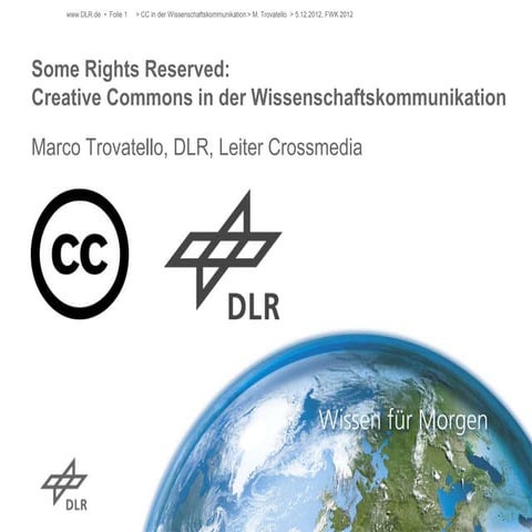 Some Rights Reserved: Creative Commons in der Wissenschaftskommunikation
