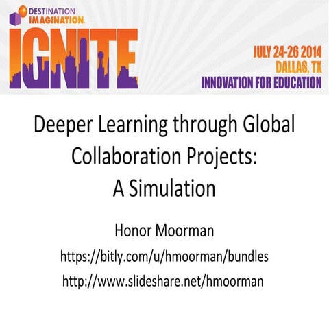 Deeper Learning through Global Collaboration