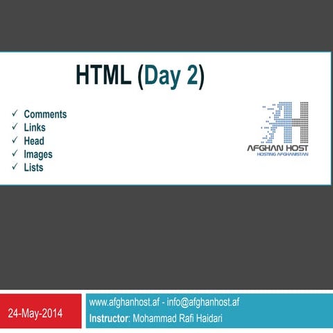 HTML_Day_Two(W3Schools) | PPTX