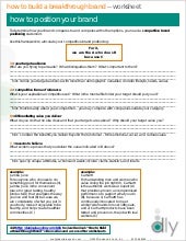 Branding Worksheets