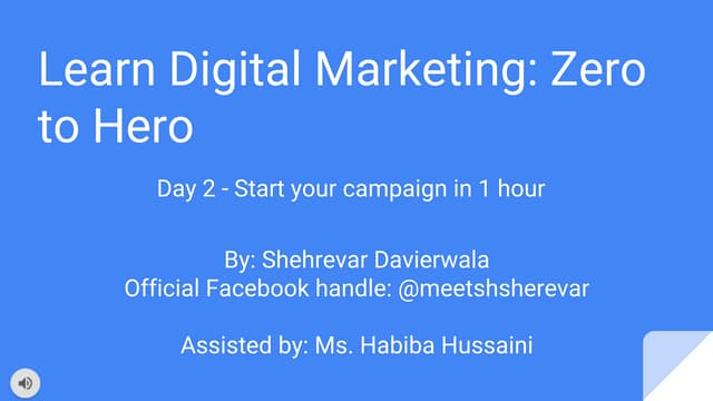 Digital Marketing Session 2