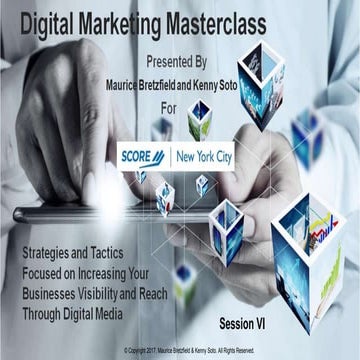 Digital Marketing Master Class Session 6-A