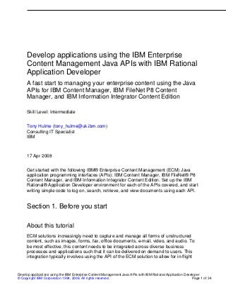 enterprise content management resume