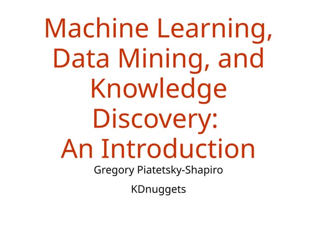 Materi ajar untuk MK Data Mining pertemuan 1