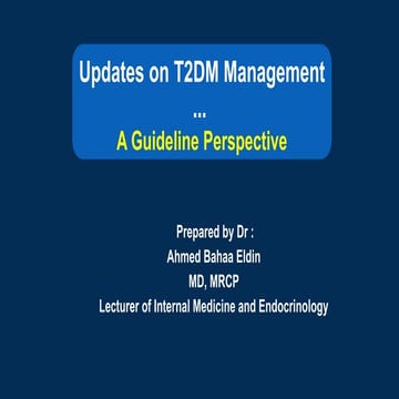 Management of Diabetes in the Elderly | PDF