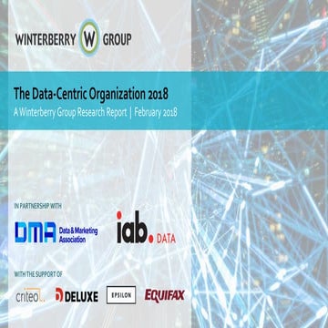 The Data Centric Organization 2018 