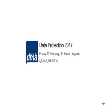 DMA — Data Protection 2017 