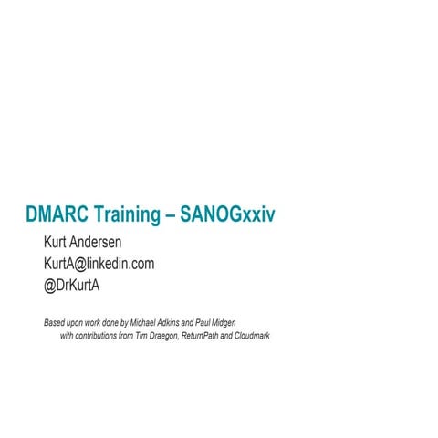 Fighting Email Abuse with DMARC