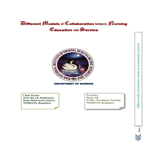 DIFFERENT MODELS OF COLLABORATION BETWEEN NURSING EDUCATION AND SERVICE