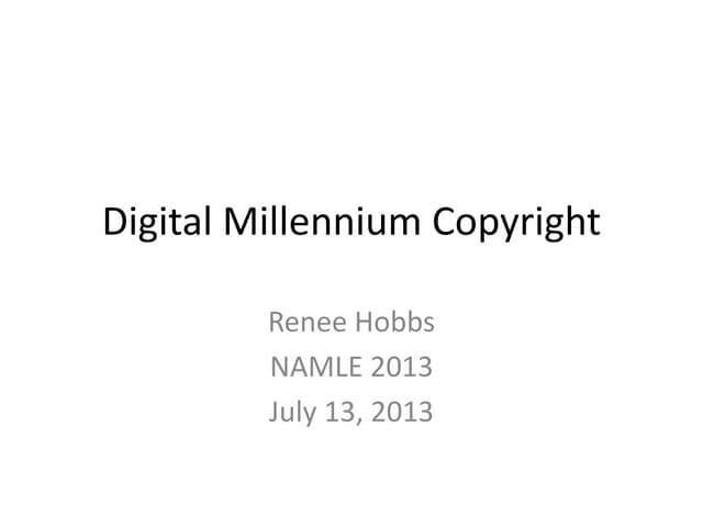 Digital Millennium Copyright