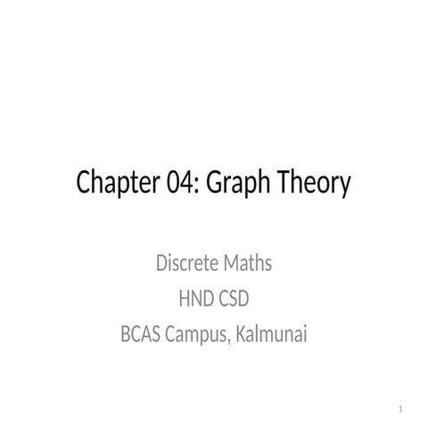 Comprehensive Introduction to Graph Theory and Its Applications in ...