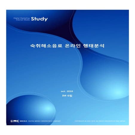 숙취해소음료 온라인 행태분석 