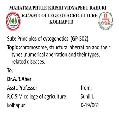 chromosomal aberration