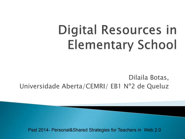 Digital Resources in Elementary School